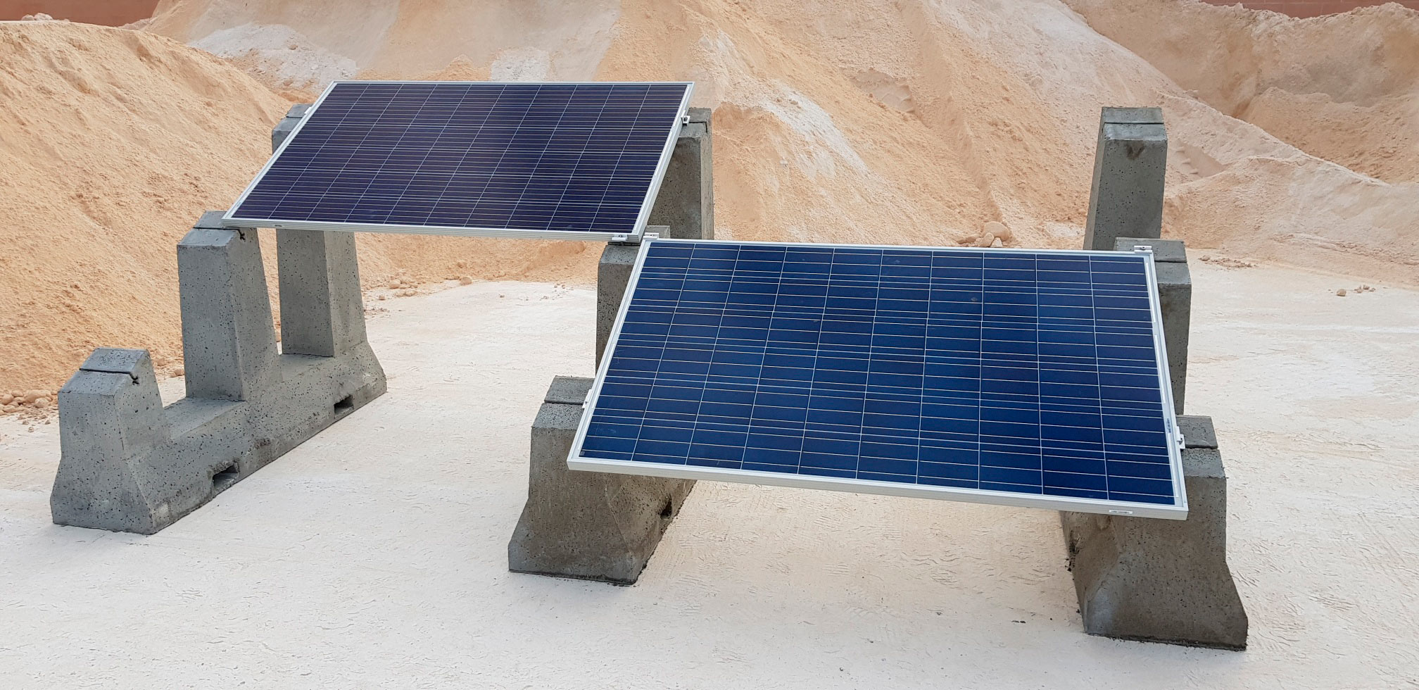 Soporte hormigón panel solar SOLARBLOC