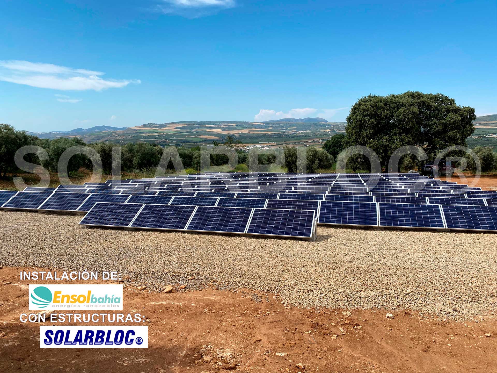 Soportes paneles fotovoltaicos Ensol Bahía SOLARBLOC