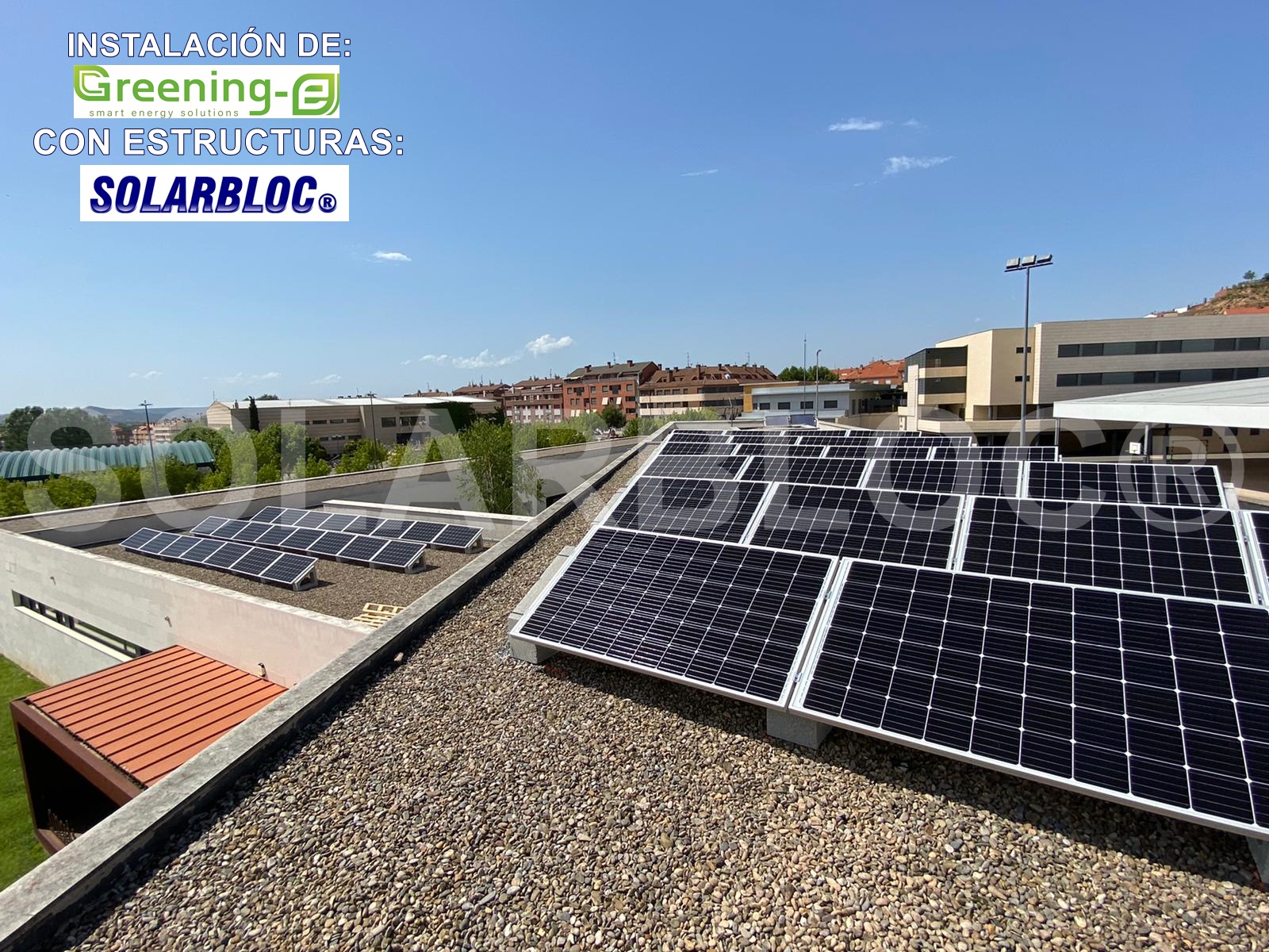 Soportes placas solares tejado Greening SOLARBLOC