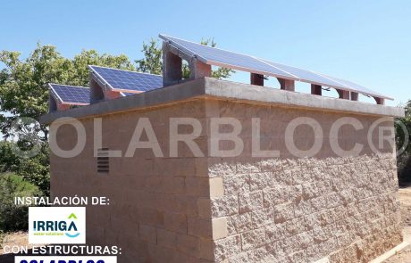 Soortes para paneles solares sobre tejas IRRIGA SOLARBLOC