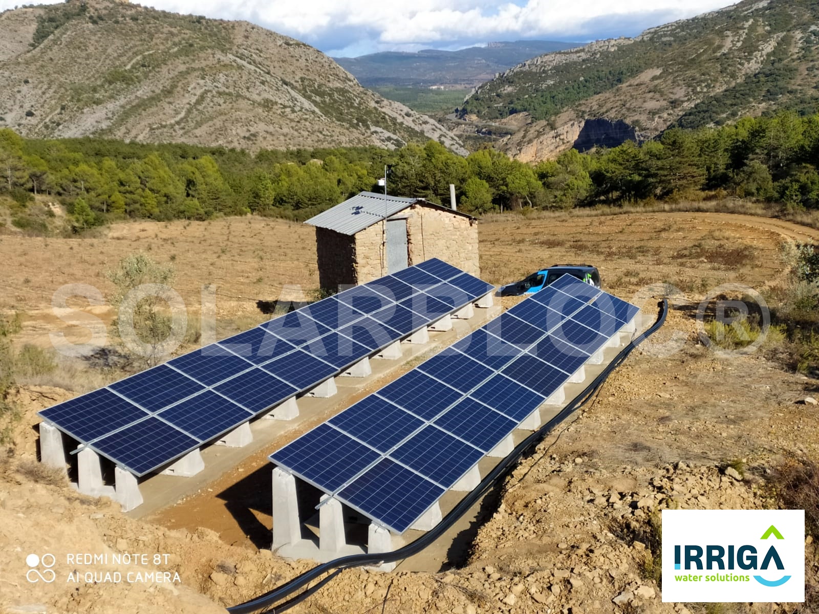 Soportes para huerto solar- Irriga
